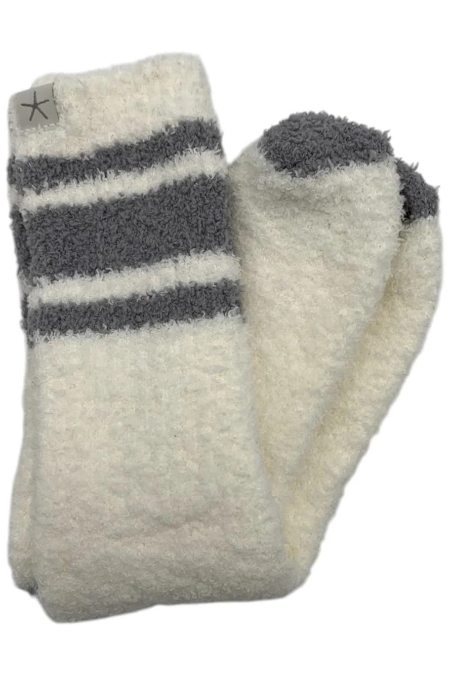 Barefoot Dreams Women's CozyChic Socks Vapor Striped
